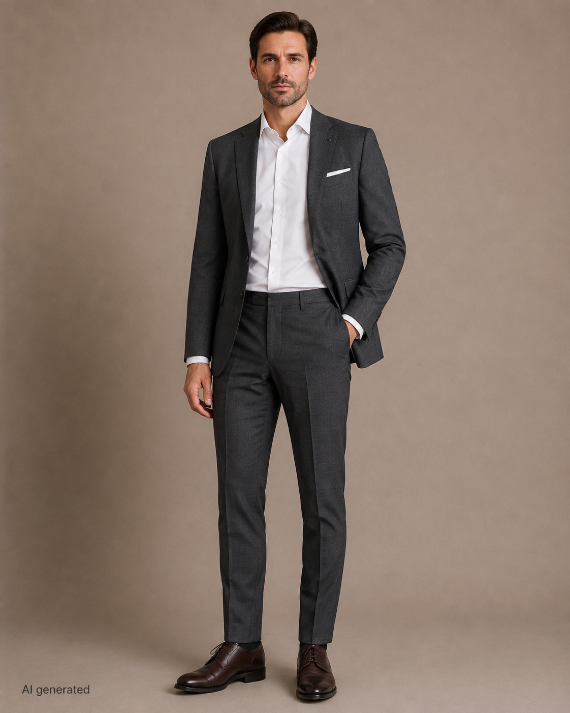 Sötétszürke slim fit Digel Move öltöny