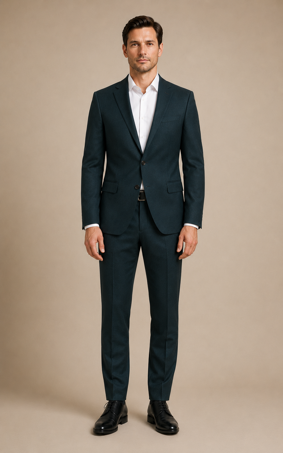 Sötétzöld slim fit s.Oliver öltöny