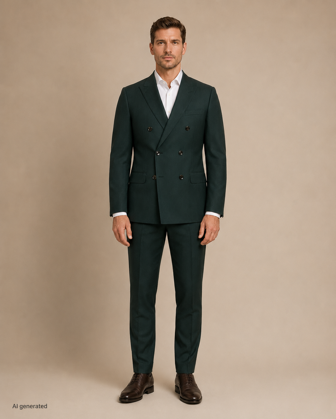 Sötétzöld slim fit Digel öltöny