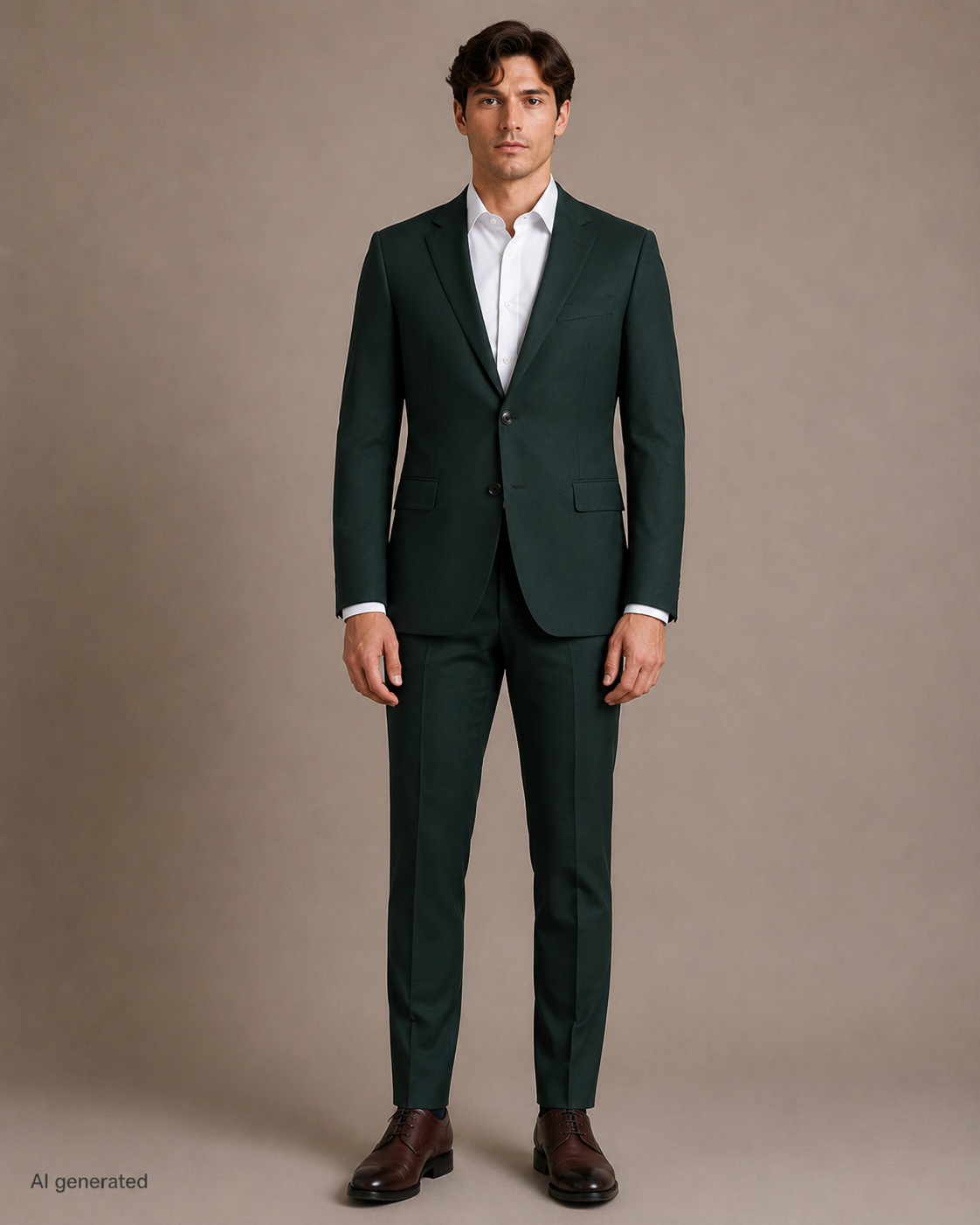 Sötétzöld slim fit Digel öltöny